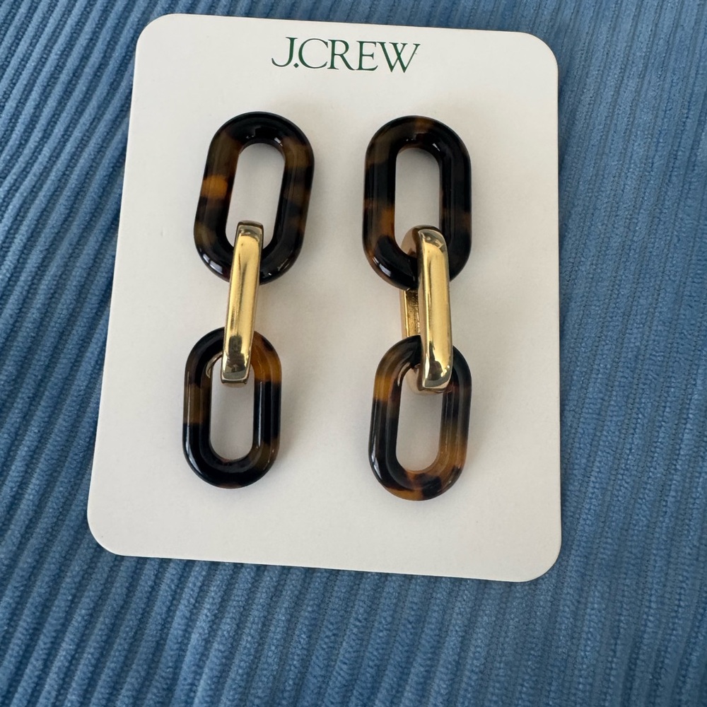 J. Crew chainlink earrings